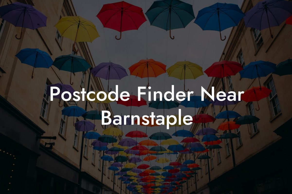 Postcode Finder Near Barnstaple