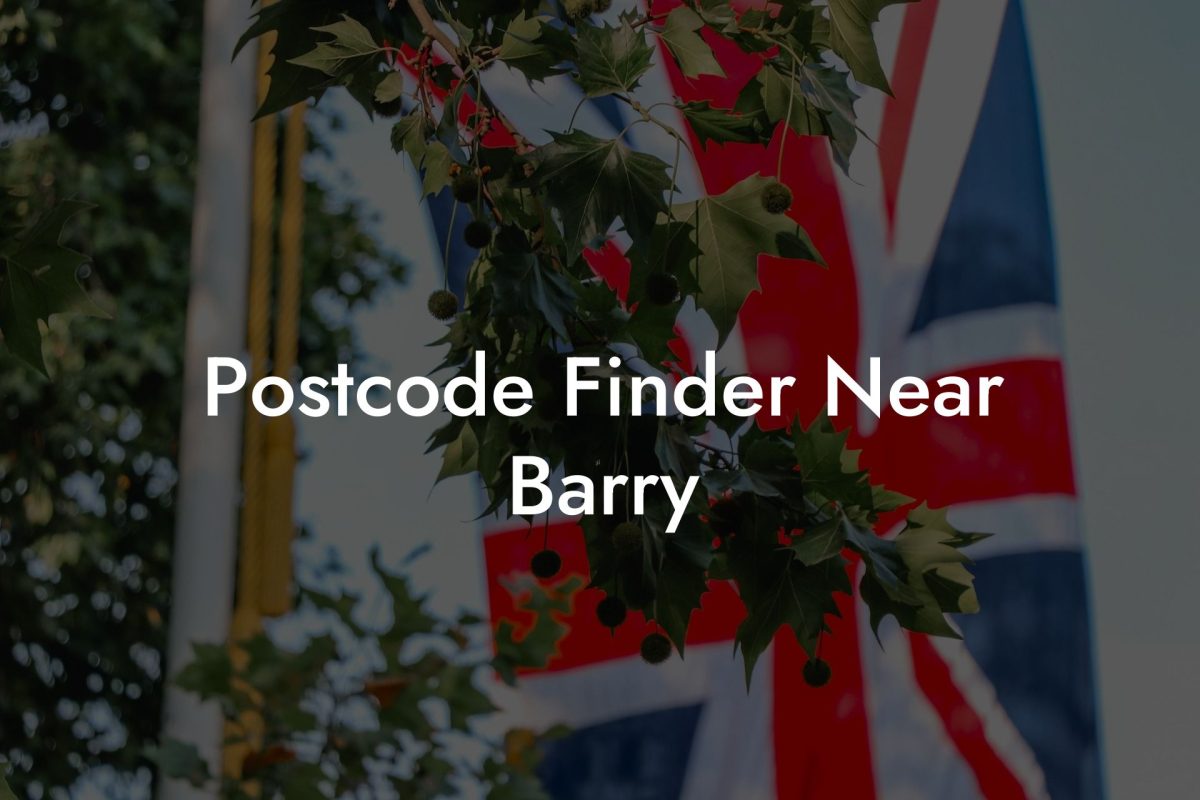 Postcode Finder Near Barry