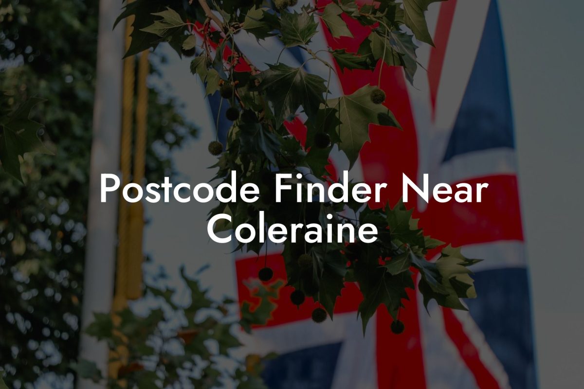 Postcode Finder Near Coleraine