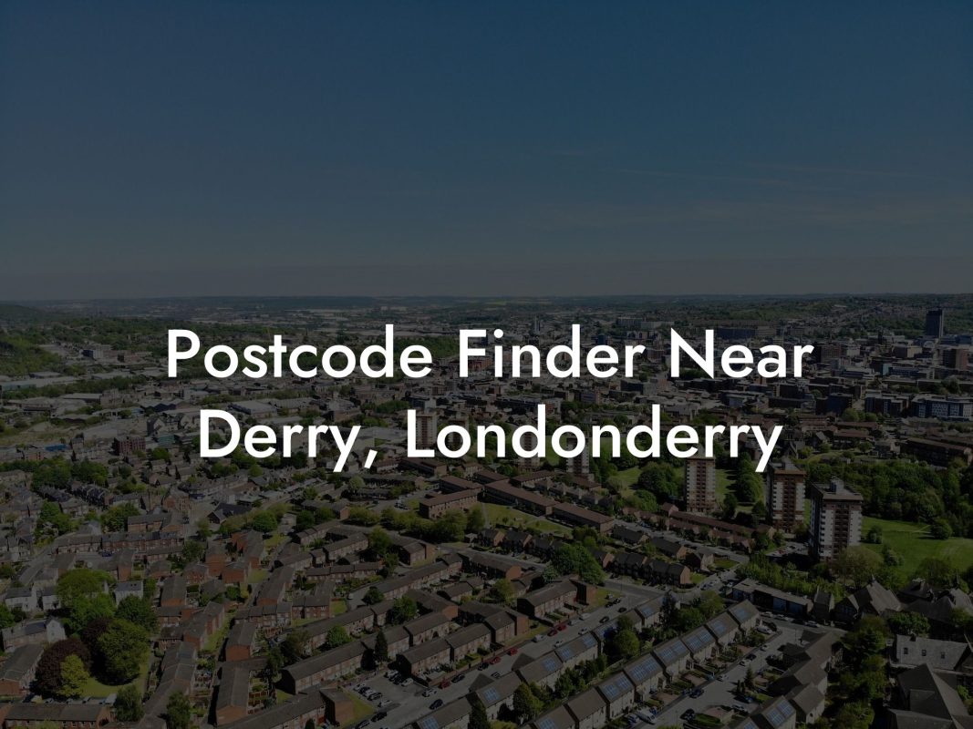 Postcode Finder Near Derry, Londonderry