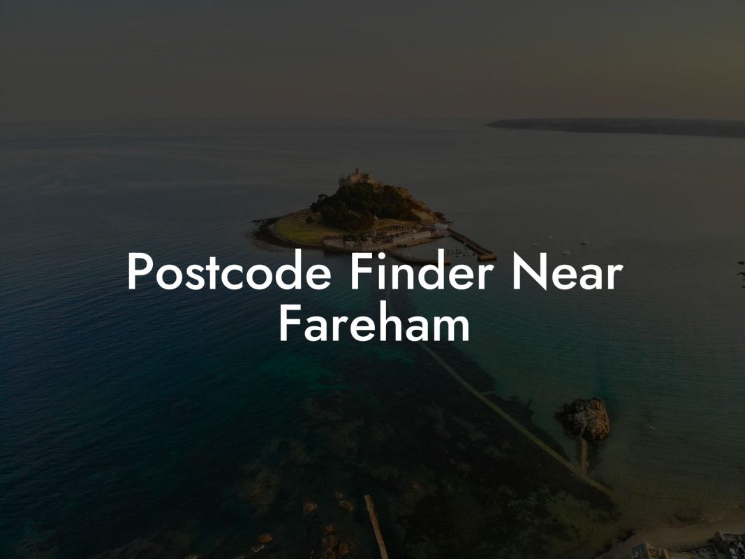 Postcode Finder Near Fareham