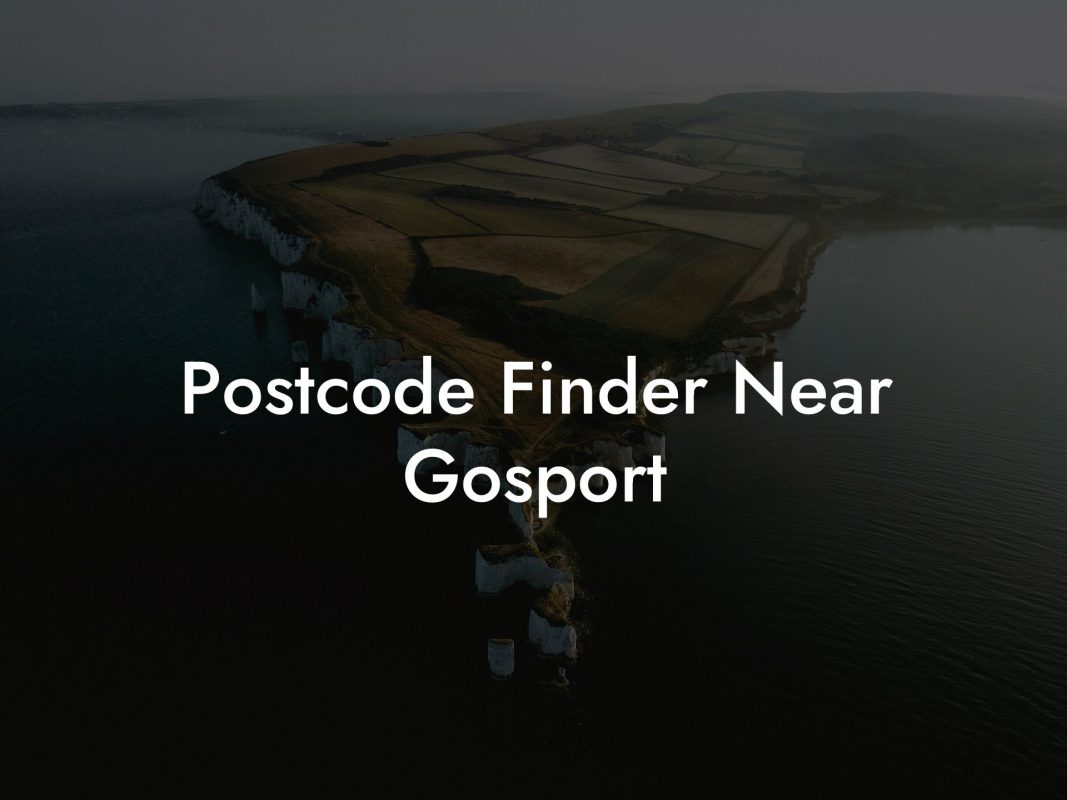 Postcode Finder Near Gosport