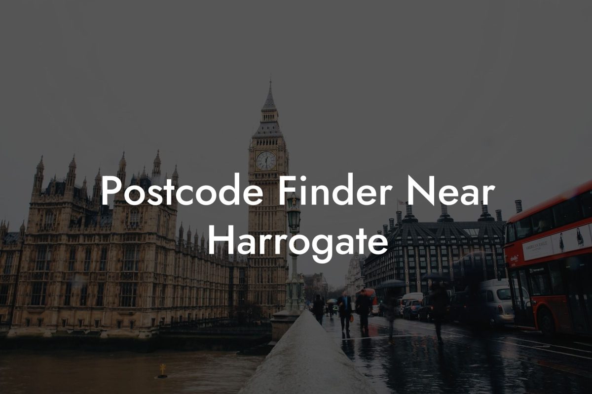 Postcode Finder Near Harrogate