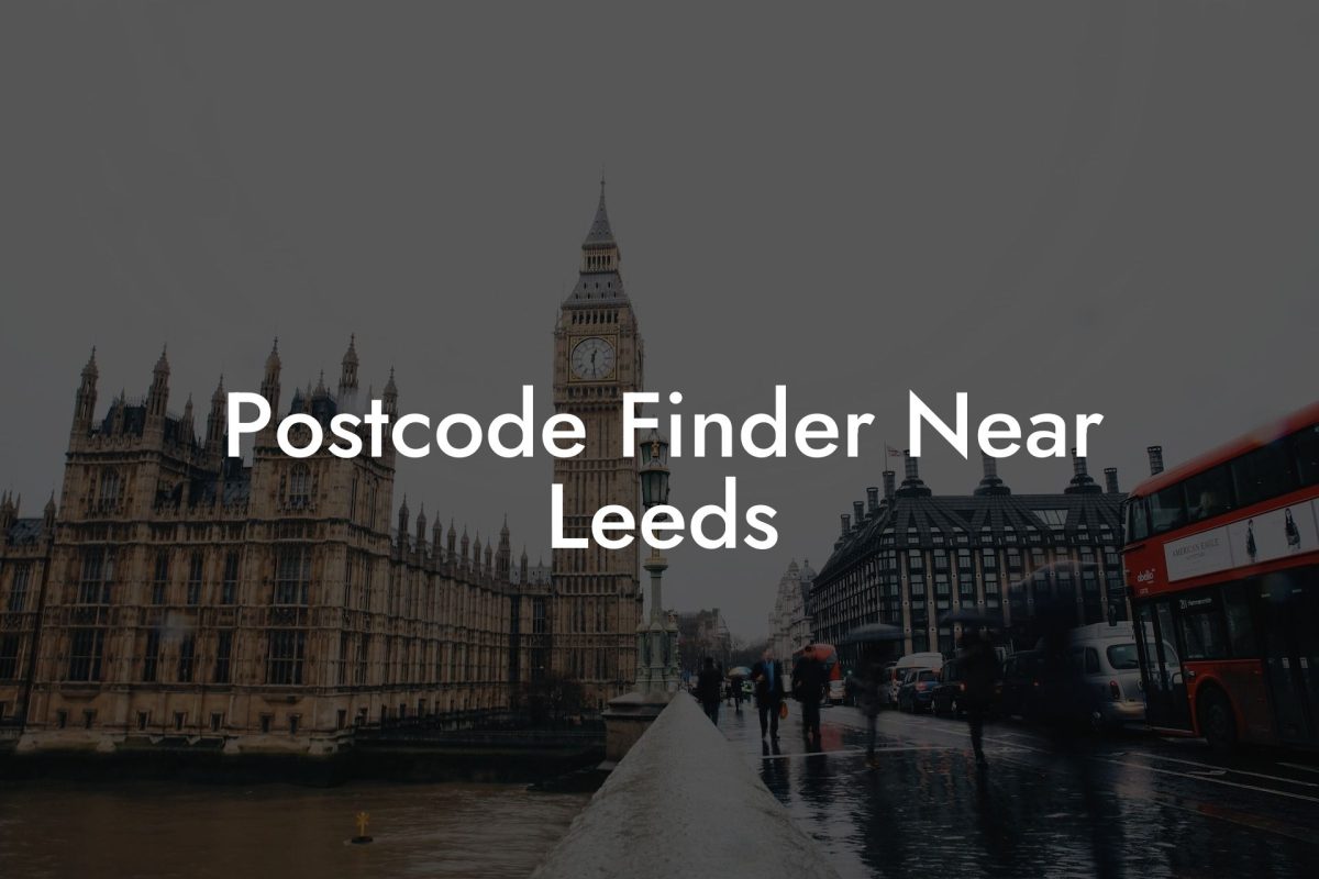 Postcode Finder Near Leeds