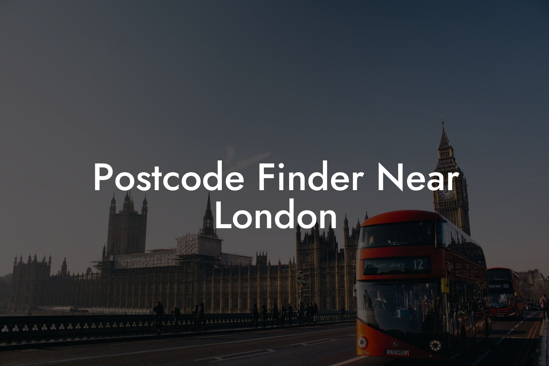 Postcode Finder Near London