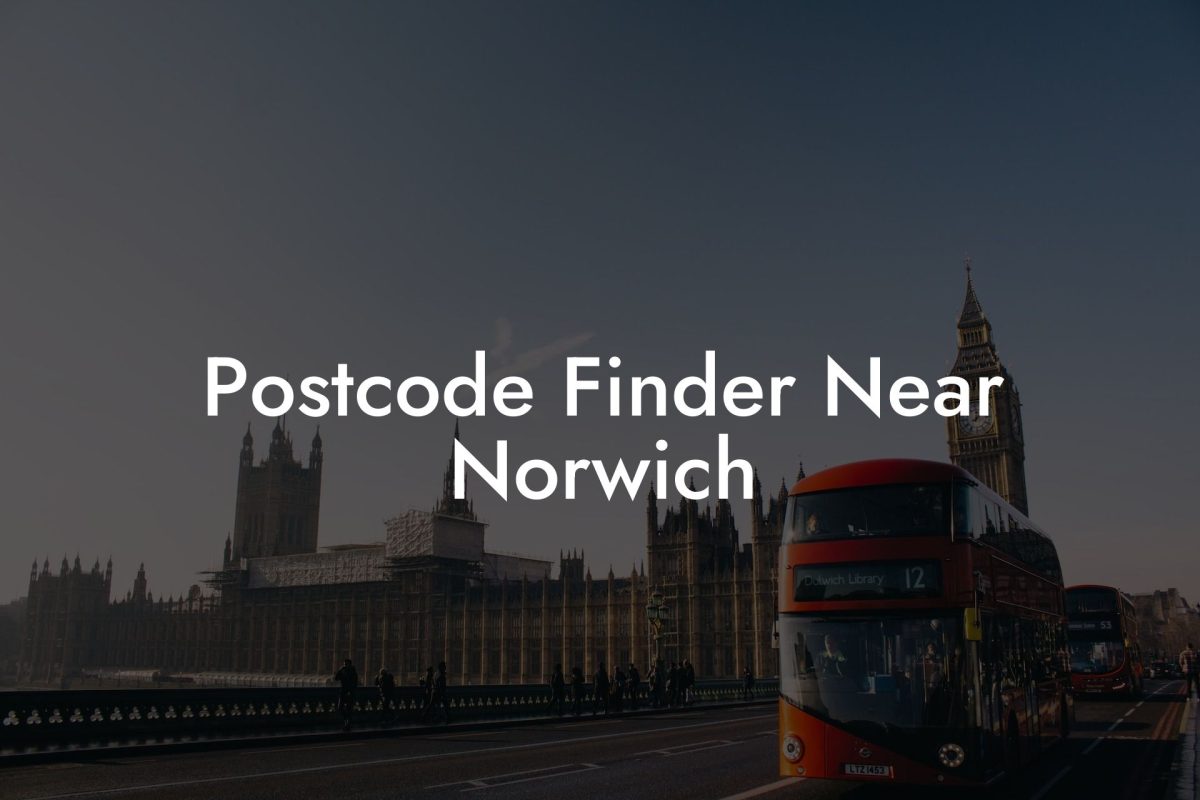 Postcode Finder Near Norwich