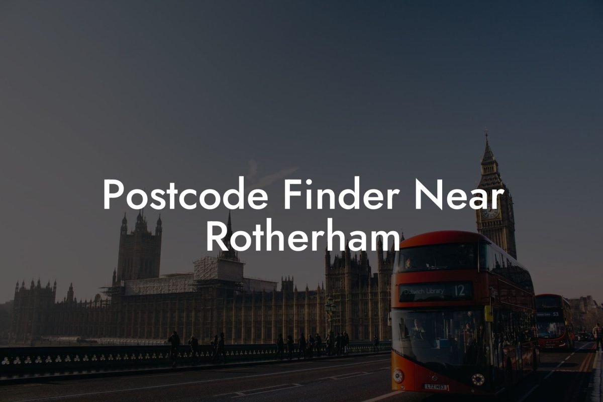 Postcode Finder Near Rotherham