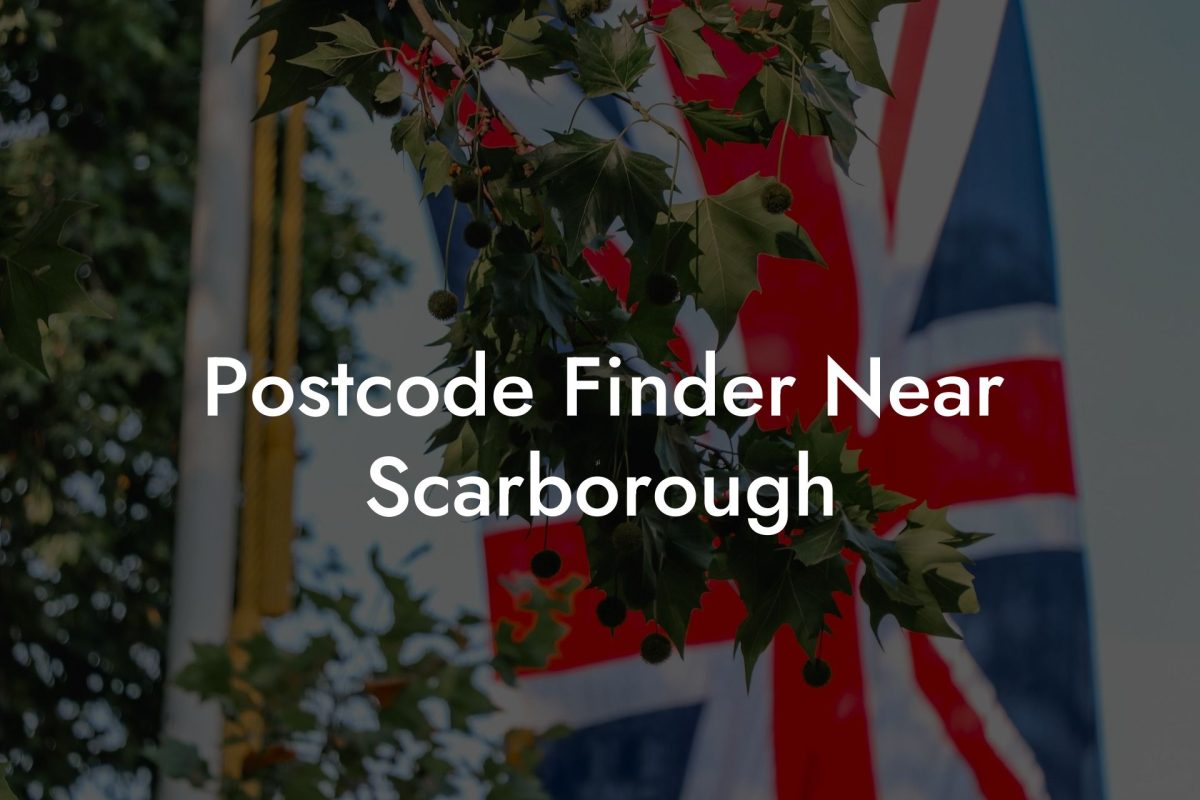 Postcode Finder Near Scarborough