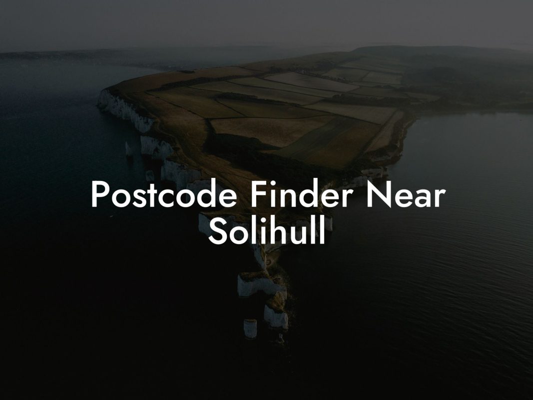 Postcode Finder Near Solihull