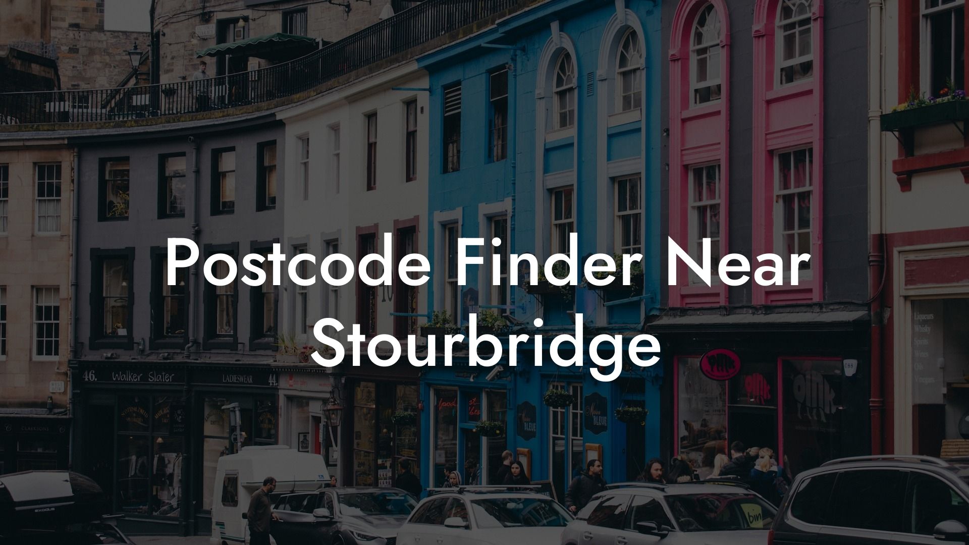 Postcode Finder Near Stourbridge