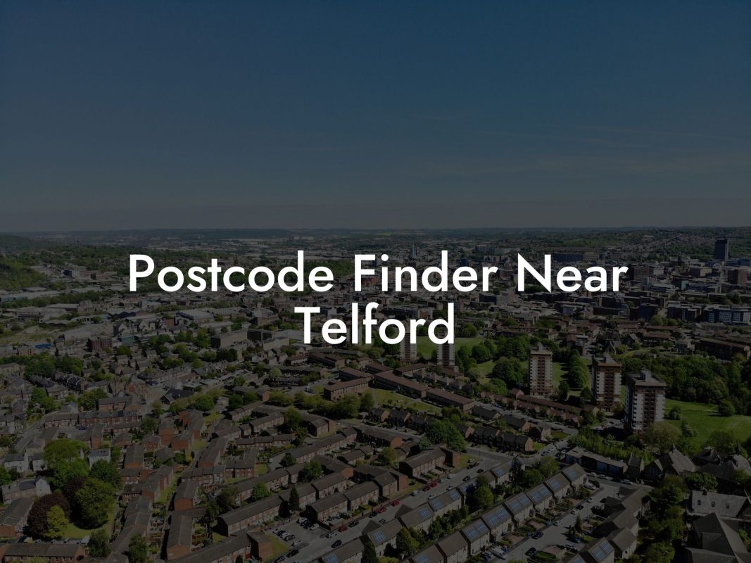 Postcode Finder Near Telford