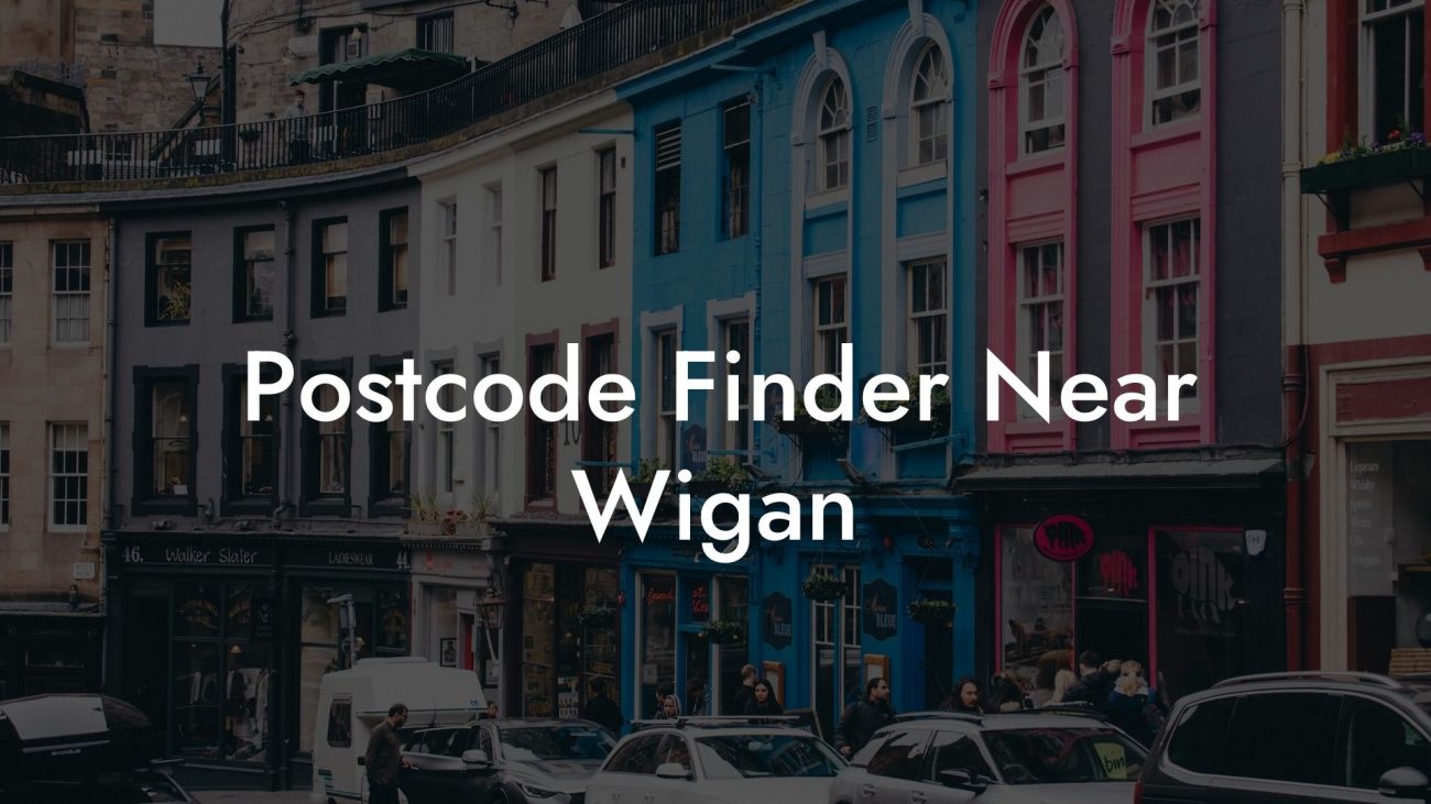 Postcode Finder Near Wigan