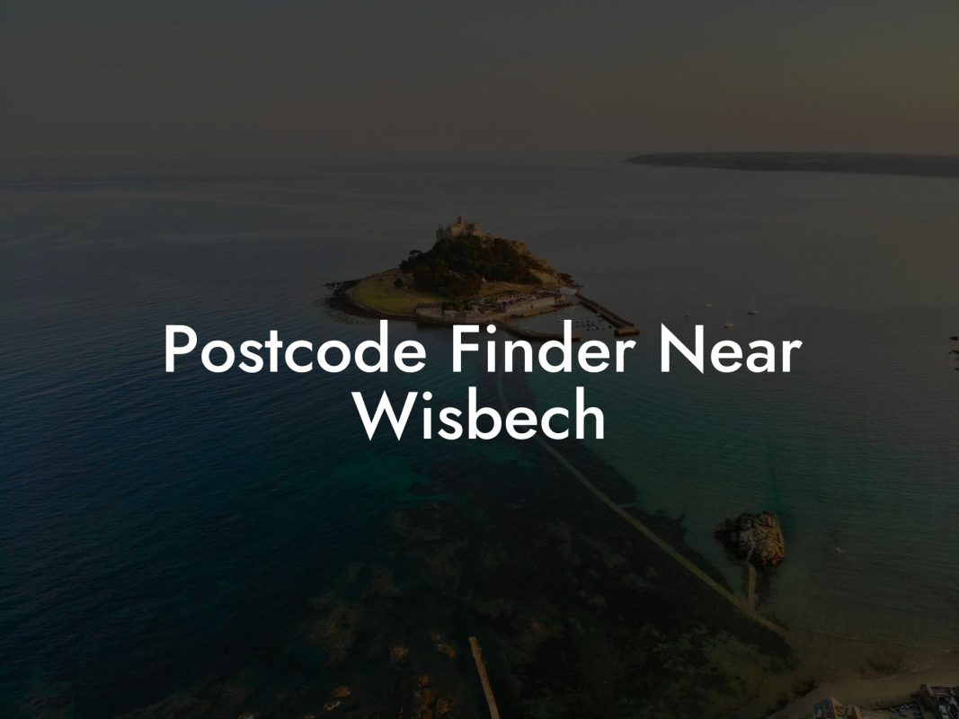 Postcode Finder Near Wisbech