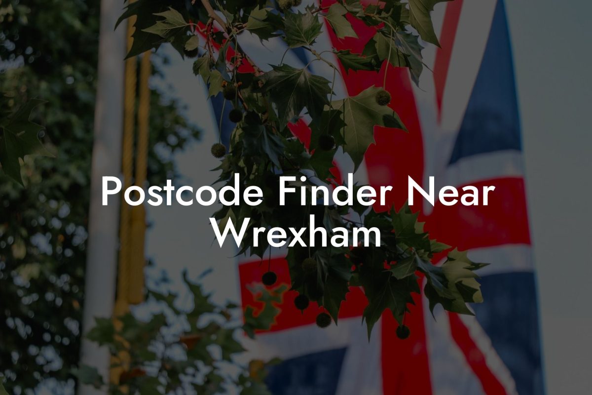 Postcode Finder Near Wrexham