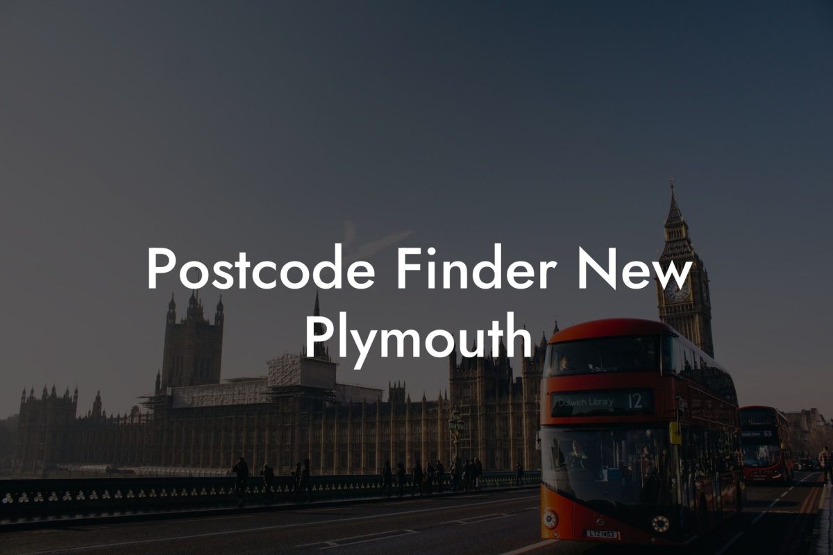 Postcode Finder New Plymouth