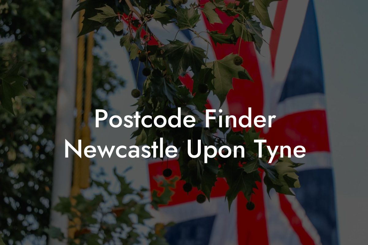 Postcode Finder Newcastle Upon Tyne