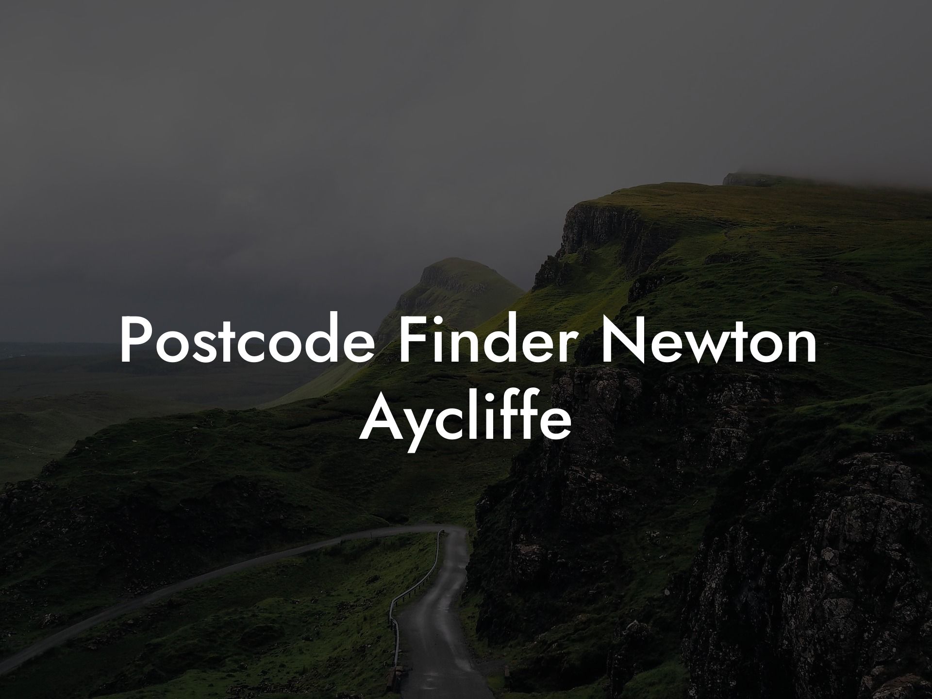 Postcode Finder Newton Aycliffe