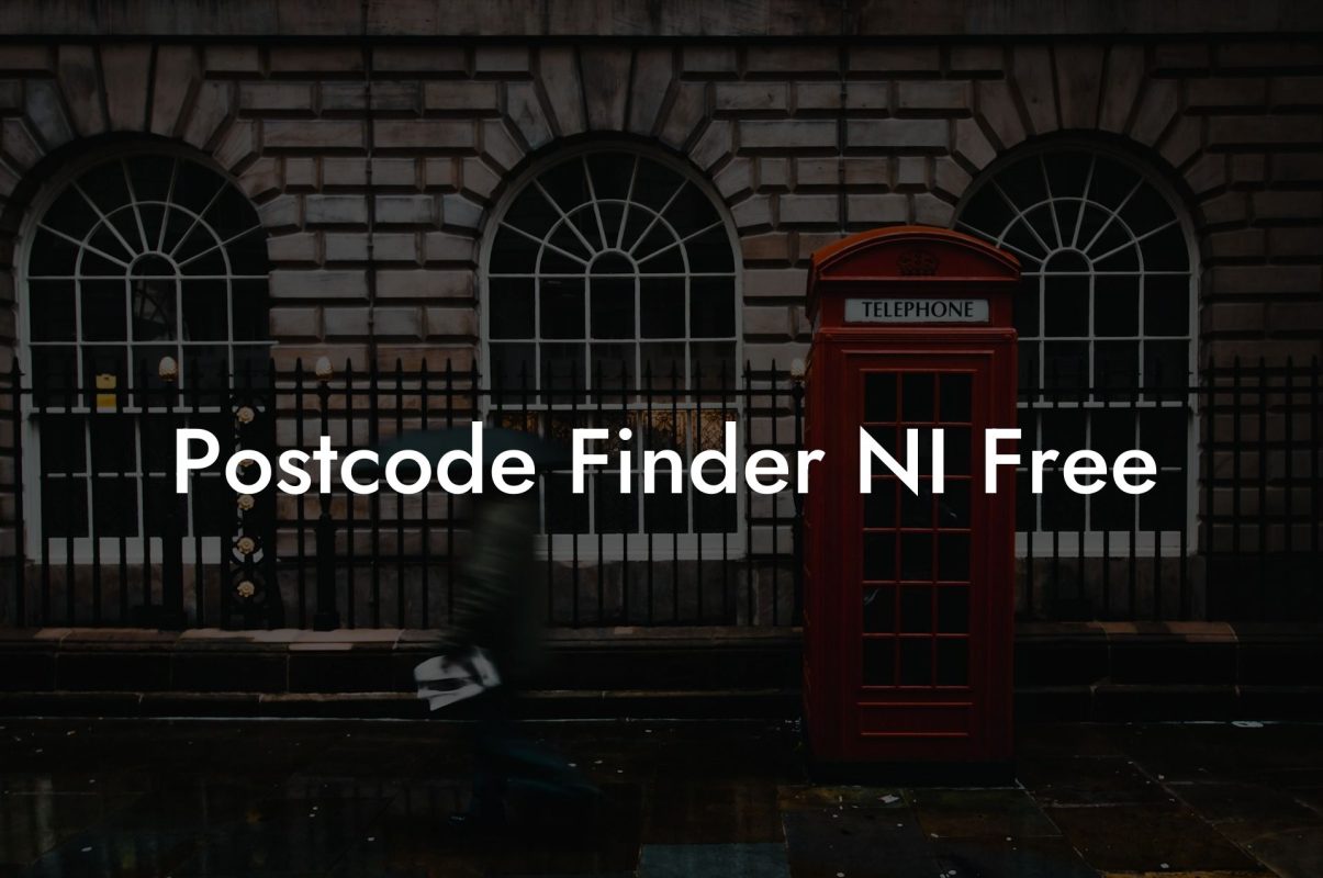 Postcode Finder NI Free