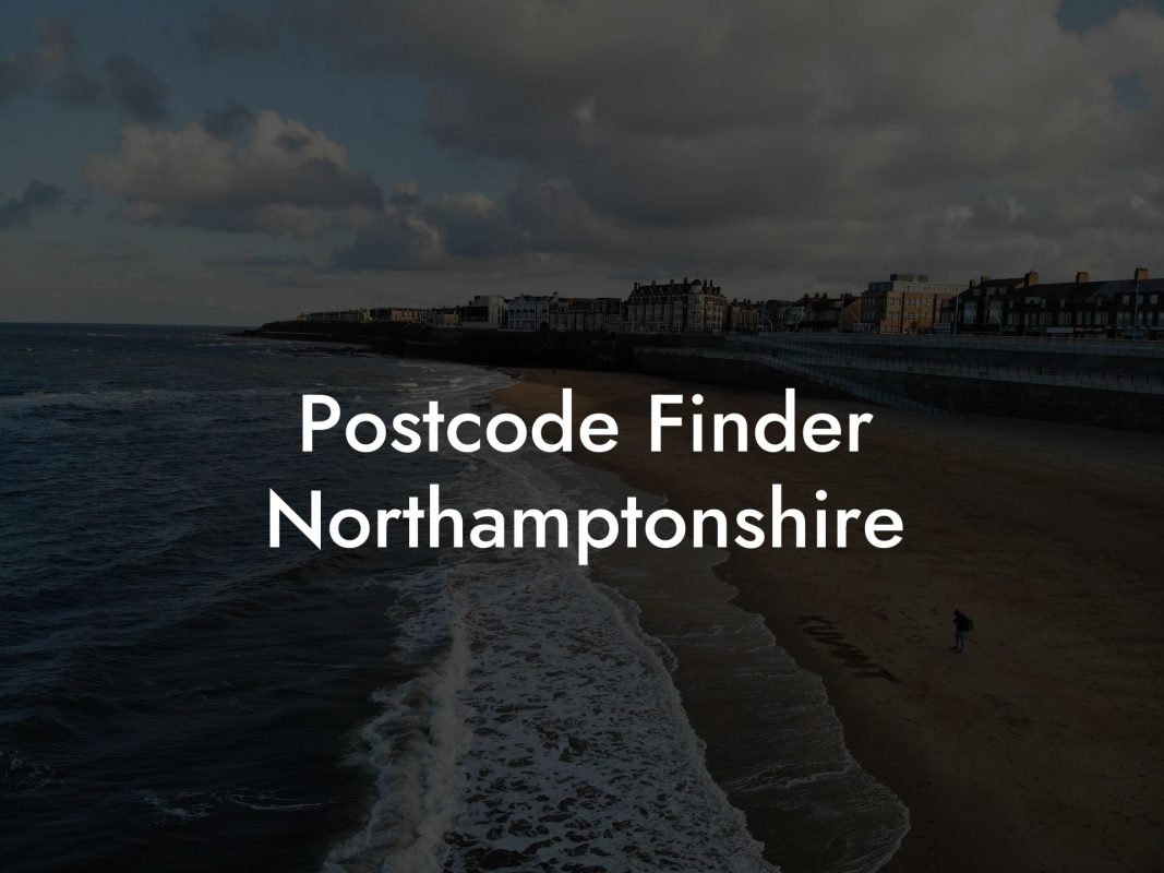 Postcode Finder Northamptonshire