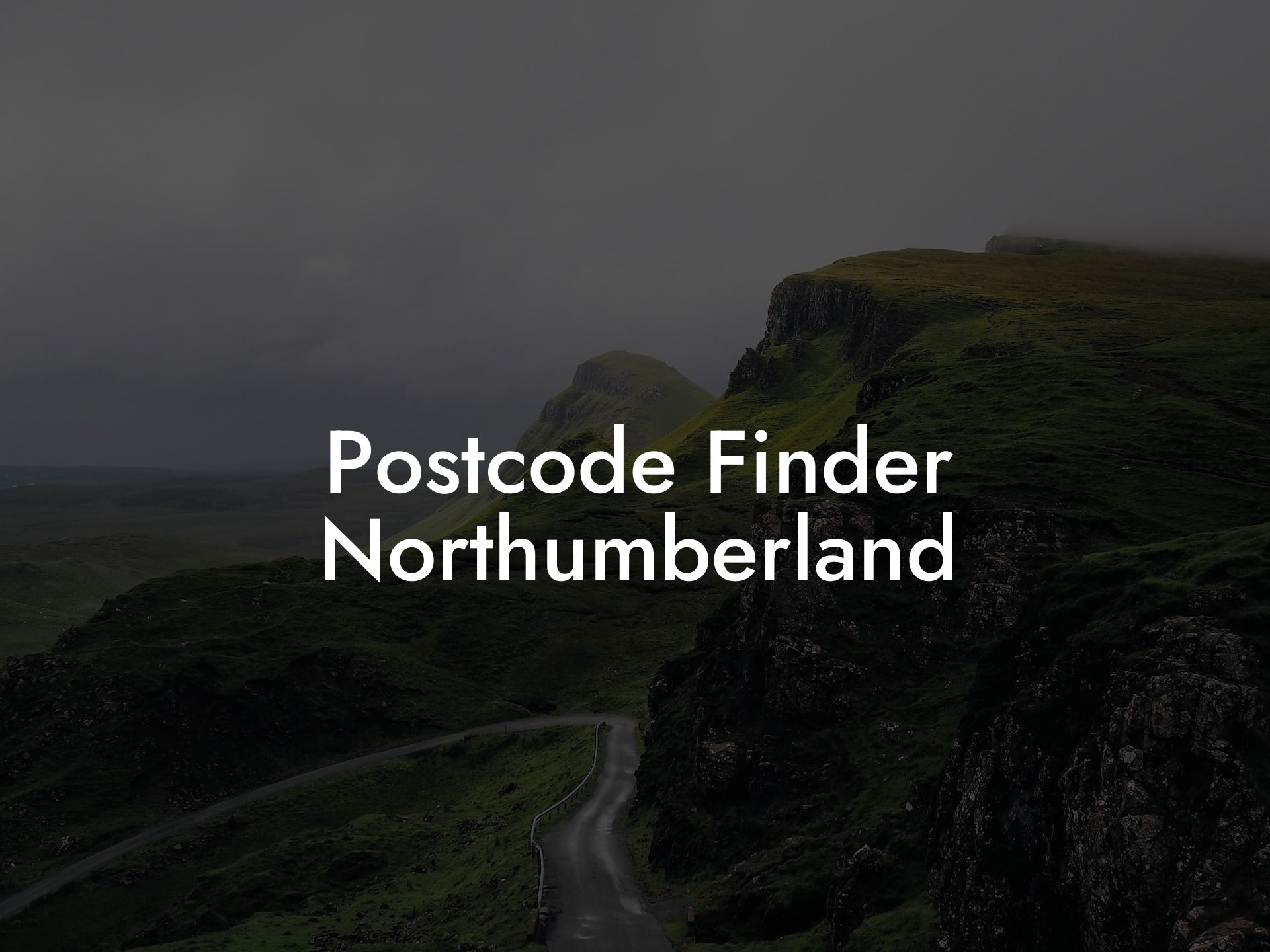 Postcode Finder Northumberland