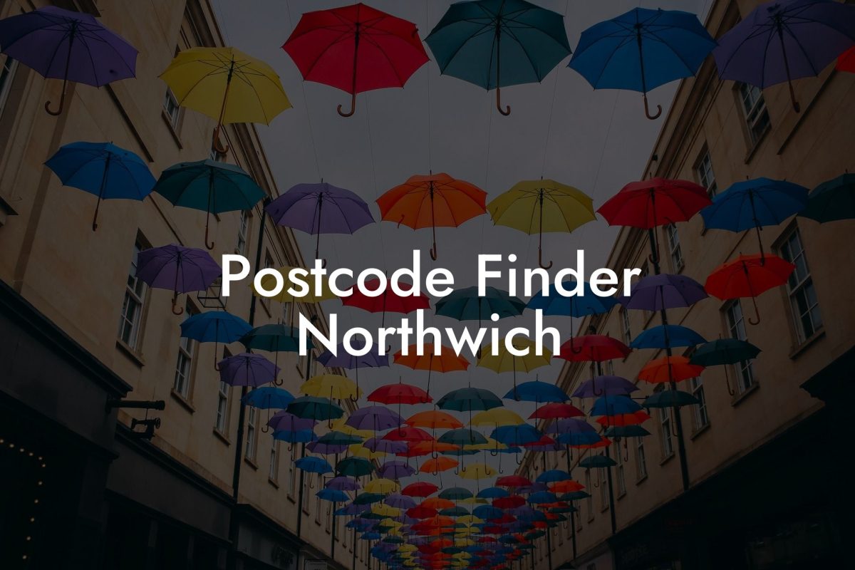 Postcode Finder Northwich