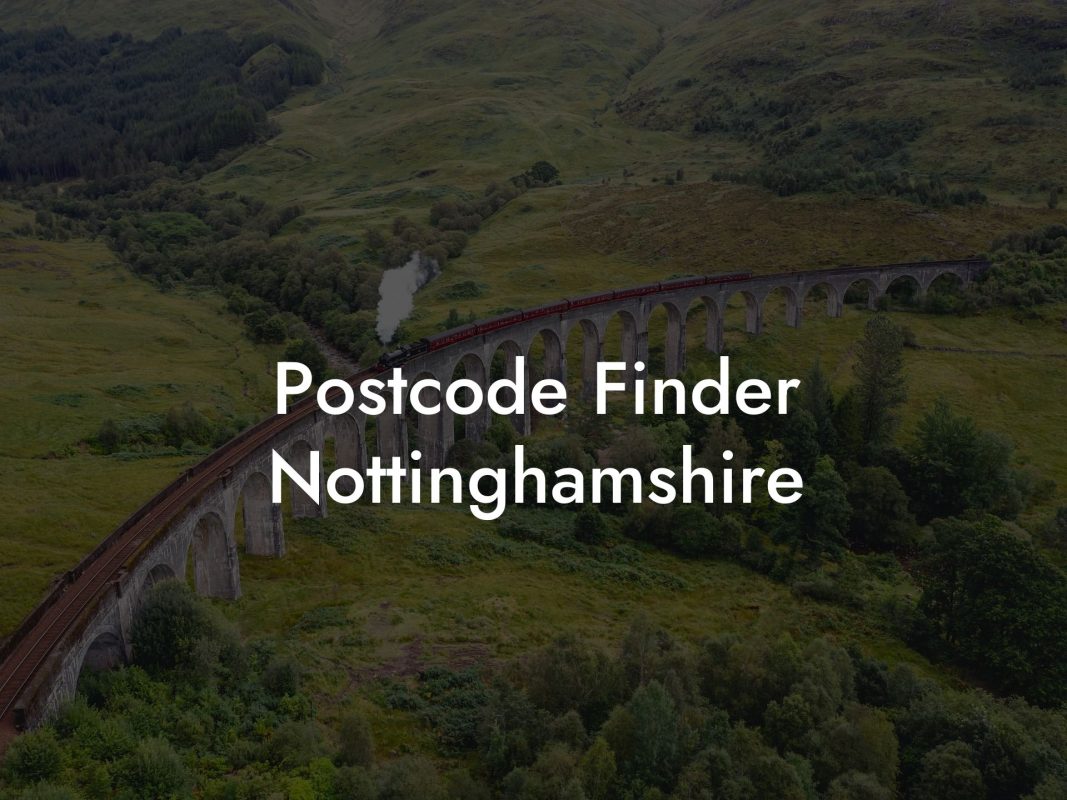 Postcode Finder Nottinghamshire