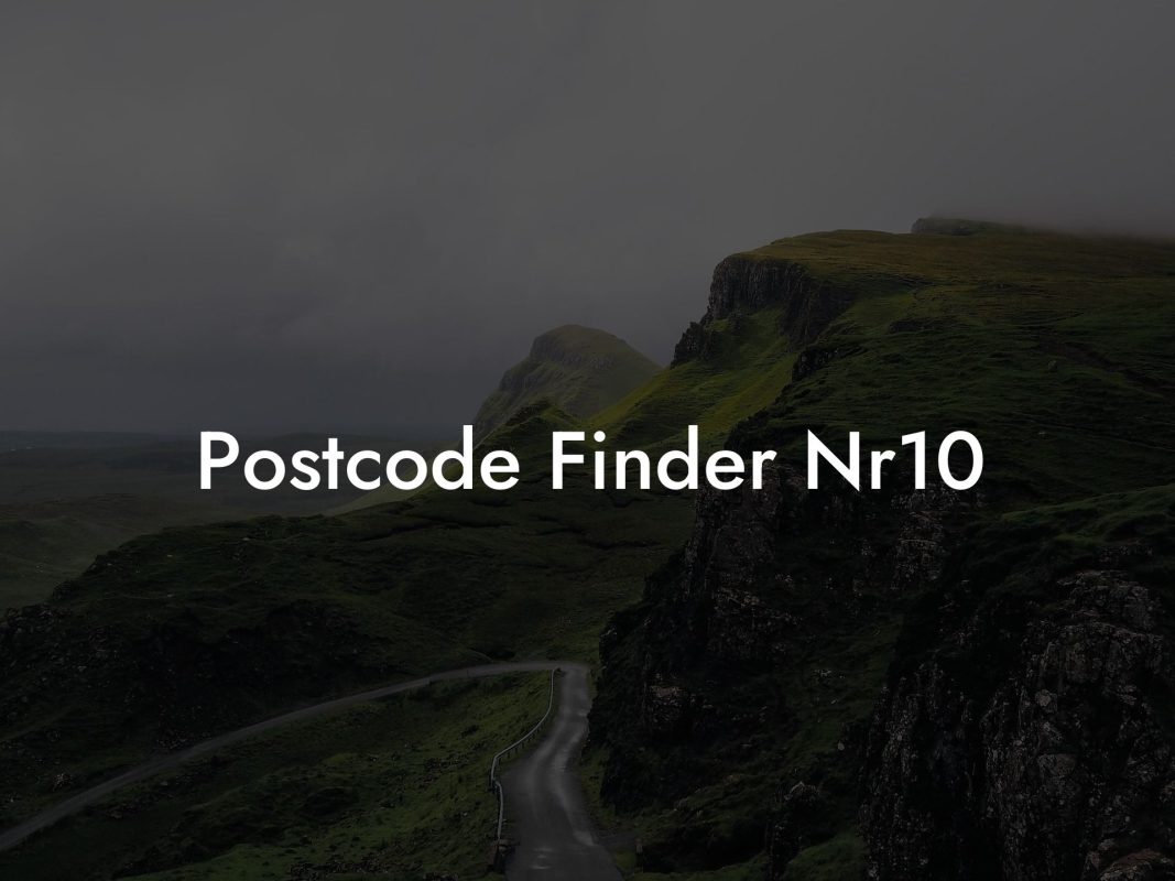 Postcode Finder Nr10