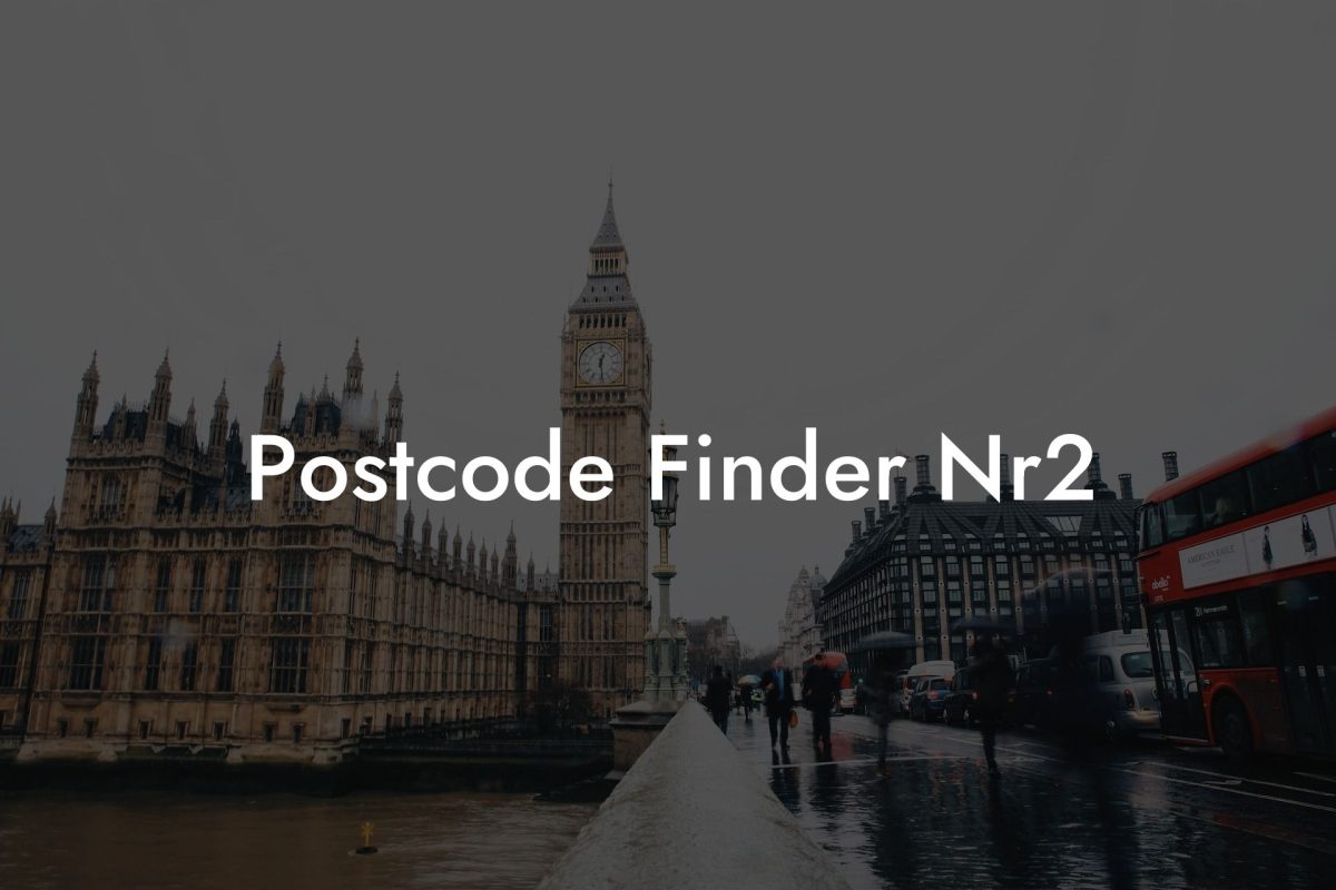 Postcode Finder Nr2