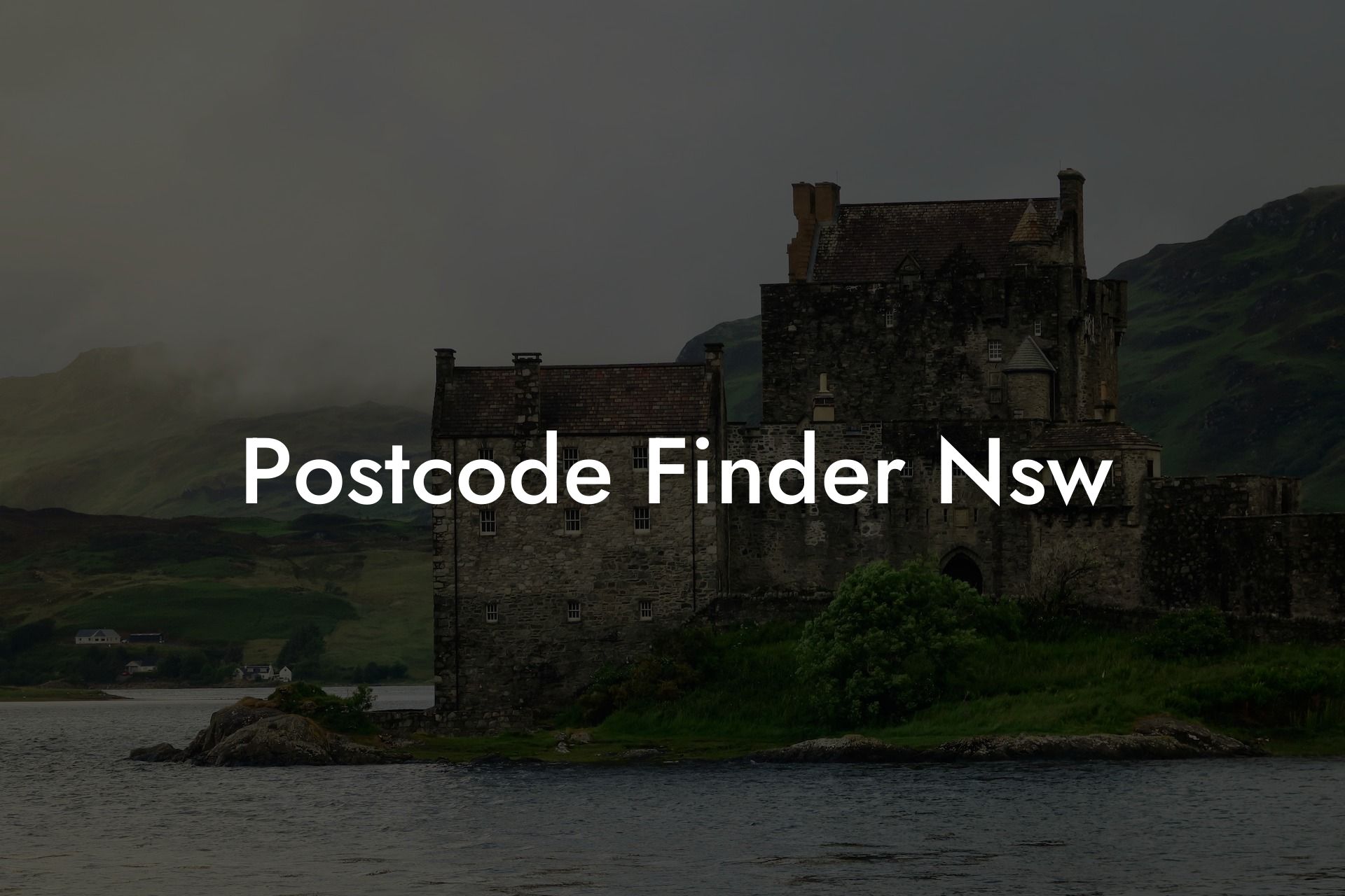 Postcode Finder Nsw