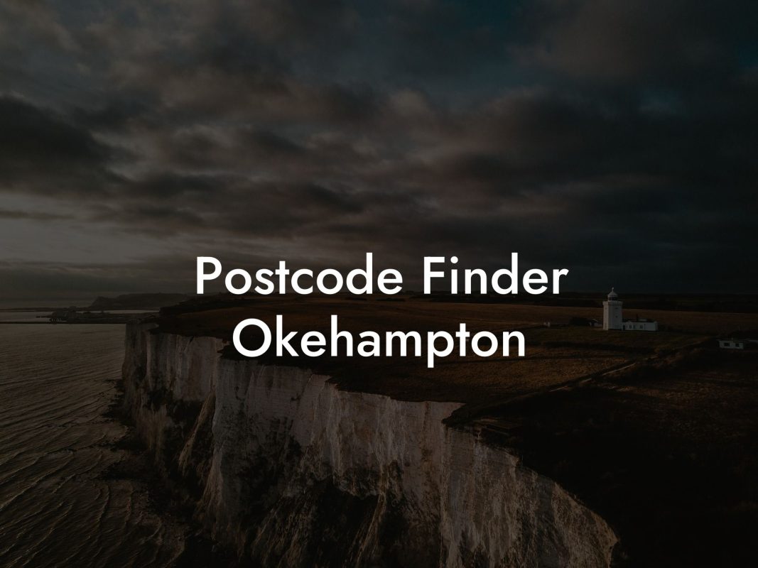 Postcode Finder Okehampton