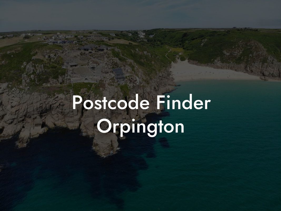 Postcode Finder Orpington