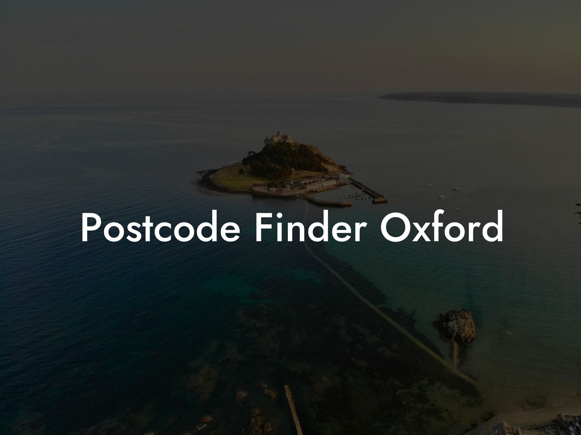 Postcode Finder Oxford