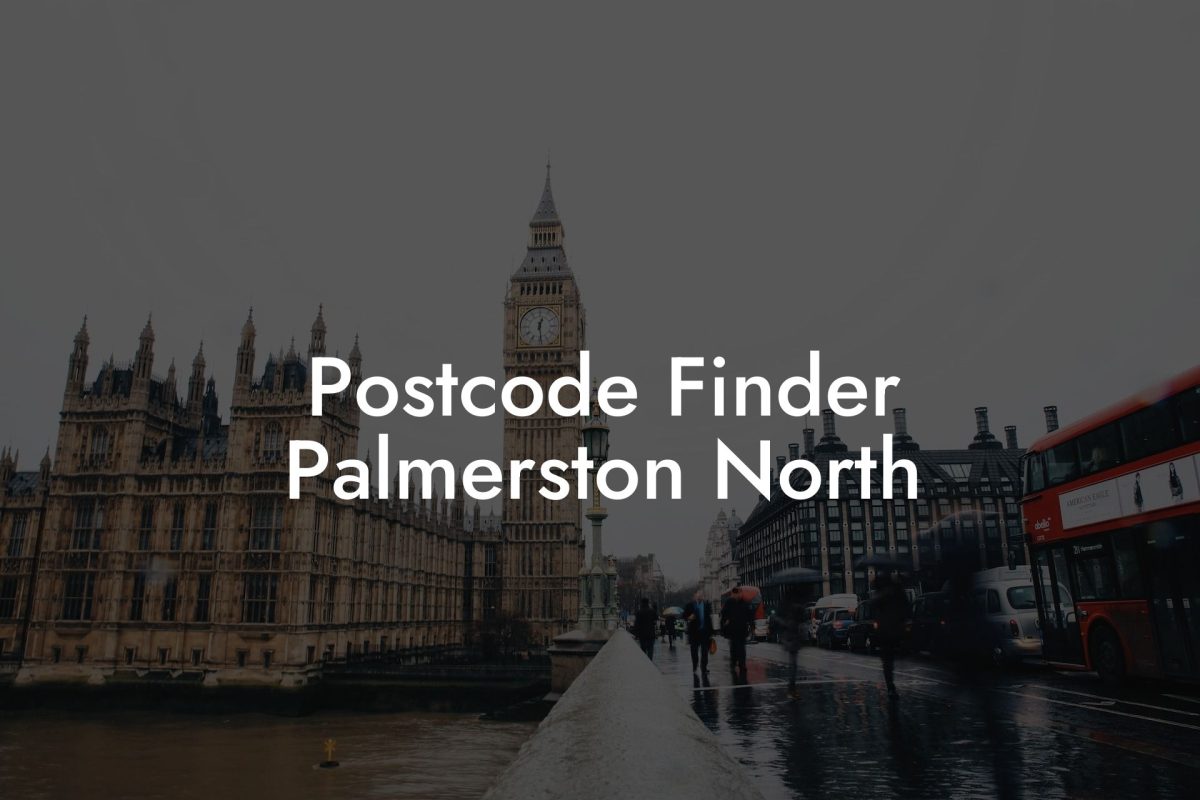 Postcode Finder Palmerston North