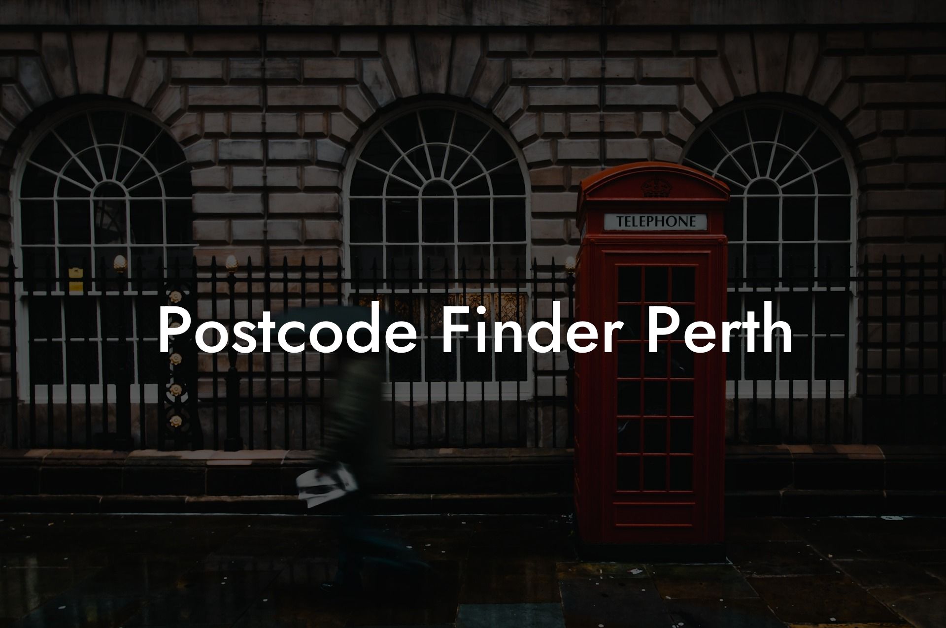 Postcode Finder Perth