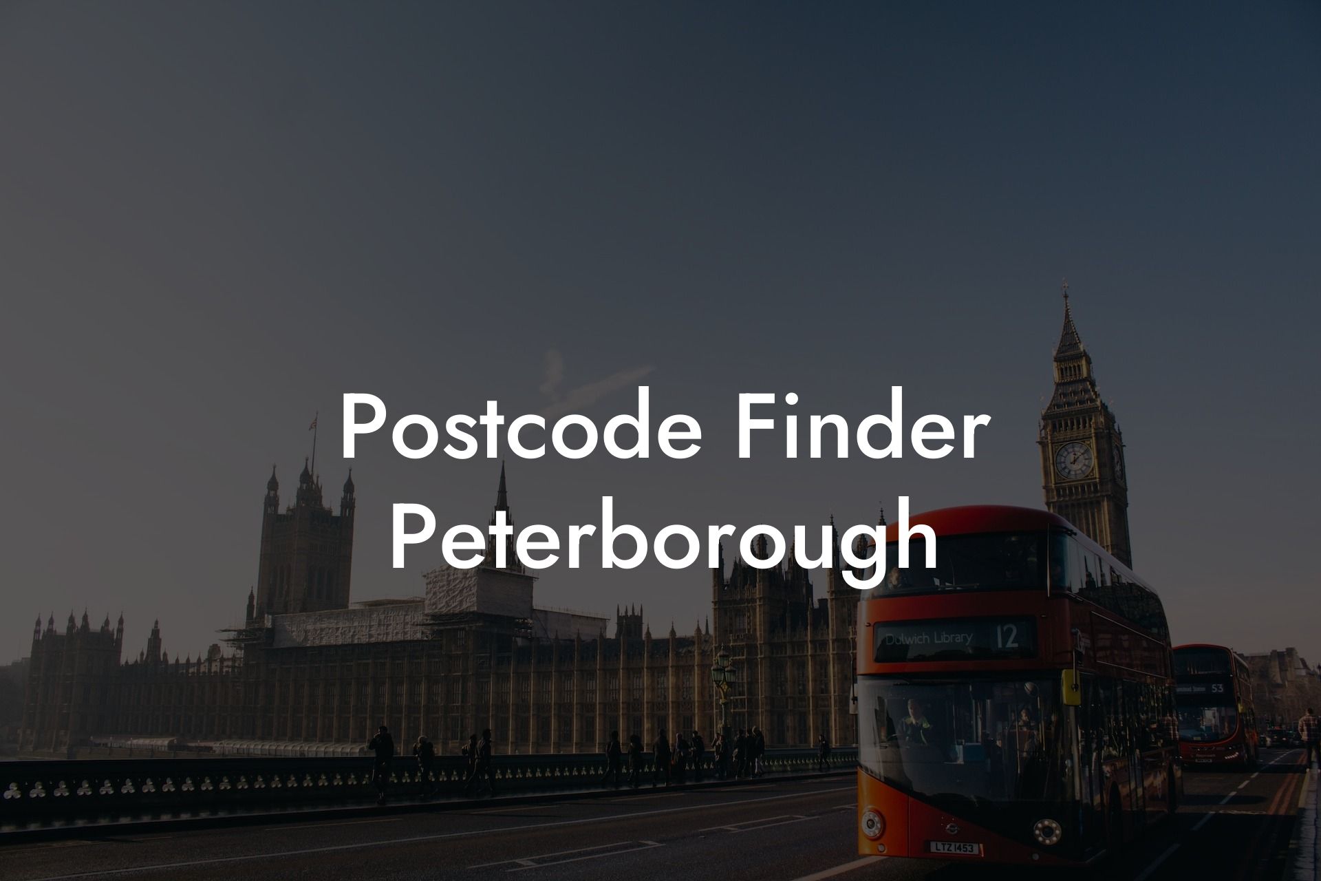 Postcode Finder Peterborough