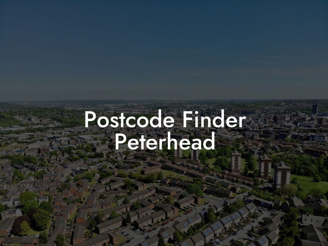 Postcode Finder Peterhead