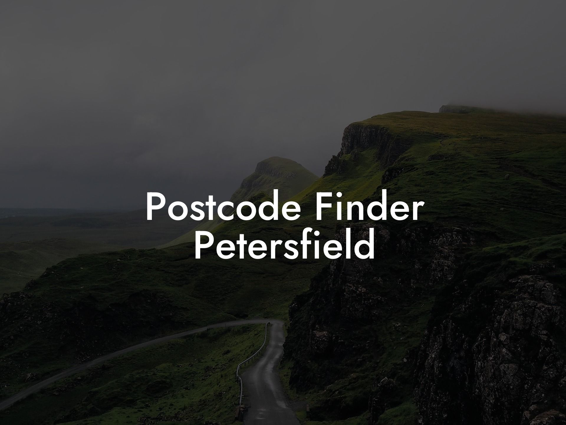 Postcode Finder Petersfield