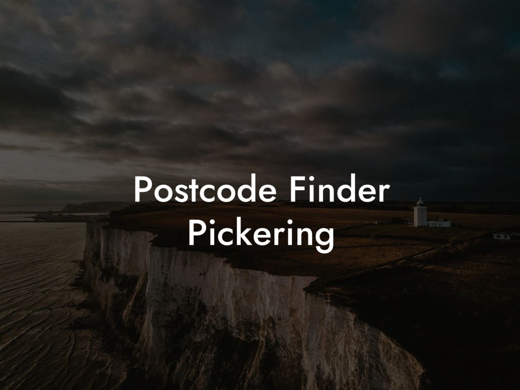 Postcode Finder Pickering