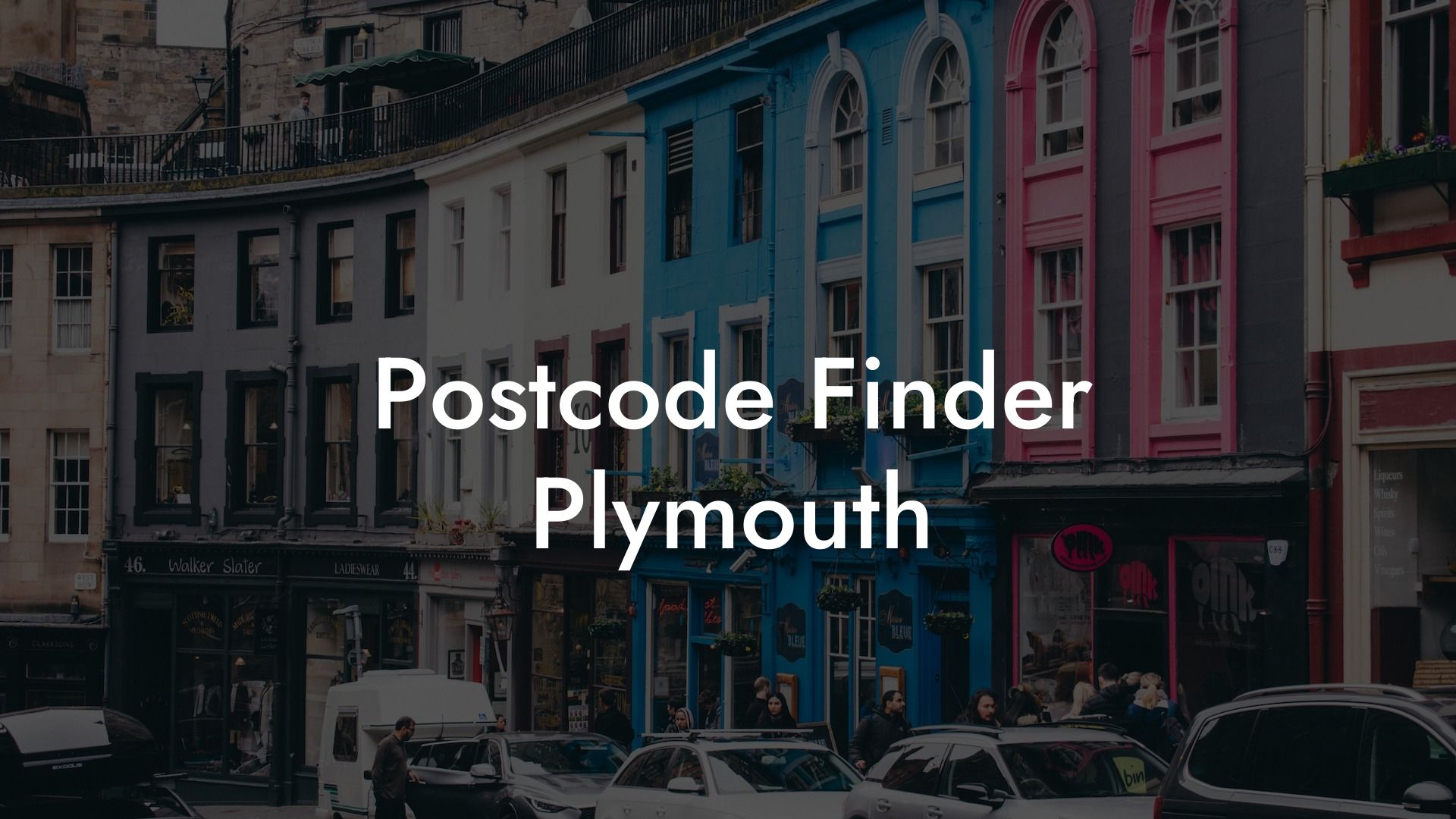 Postcode Finder Plymouth