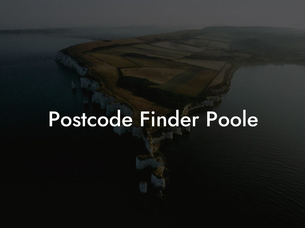 Postcode Finder Poole