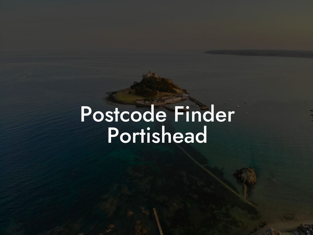 Postcode Finder Portishead