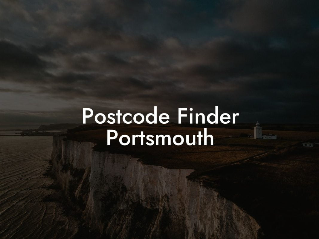 Postcode Finder Portsmouth