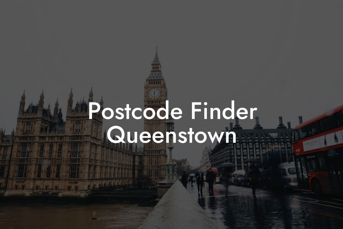 Postcode Finder Queenstown