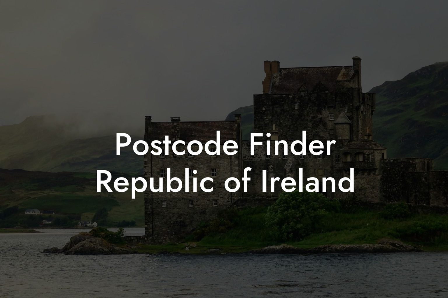 Postcode Finder Republic of Ireland UK Postcode Database CSV