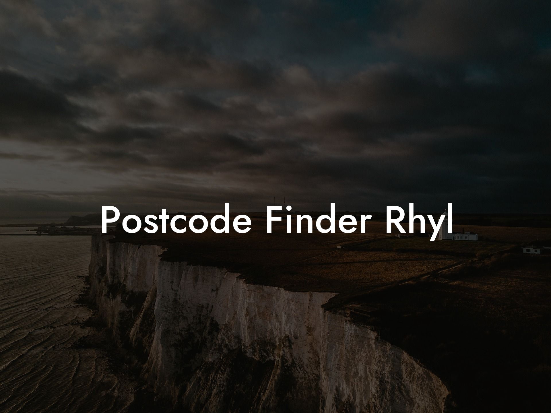 Postcode Finder Rhyl