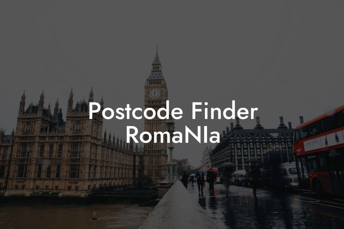 Postcode Finder RomaNIa