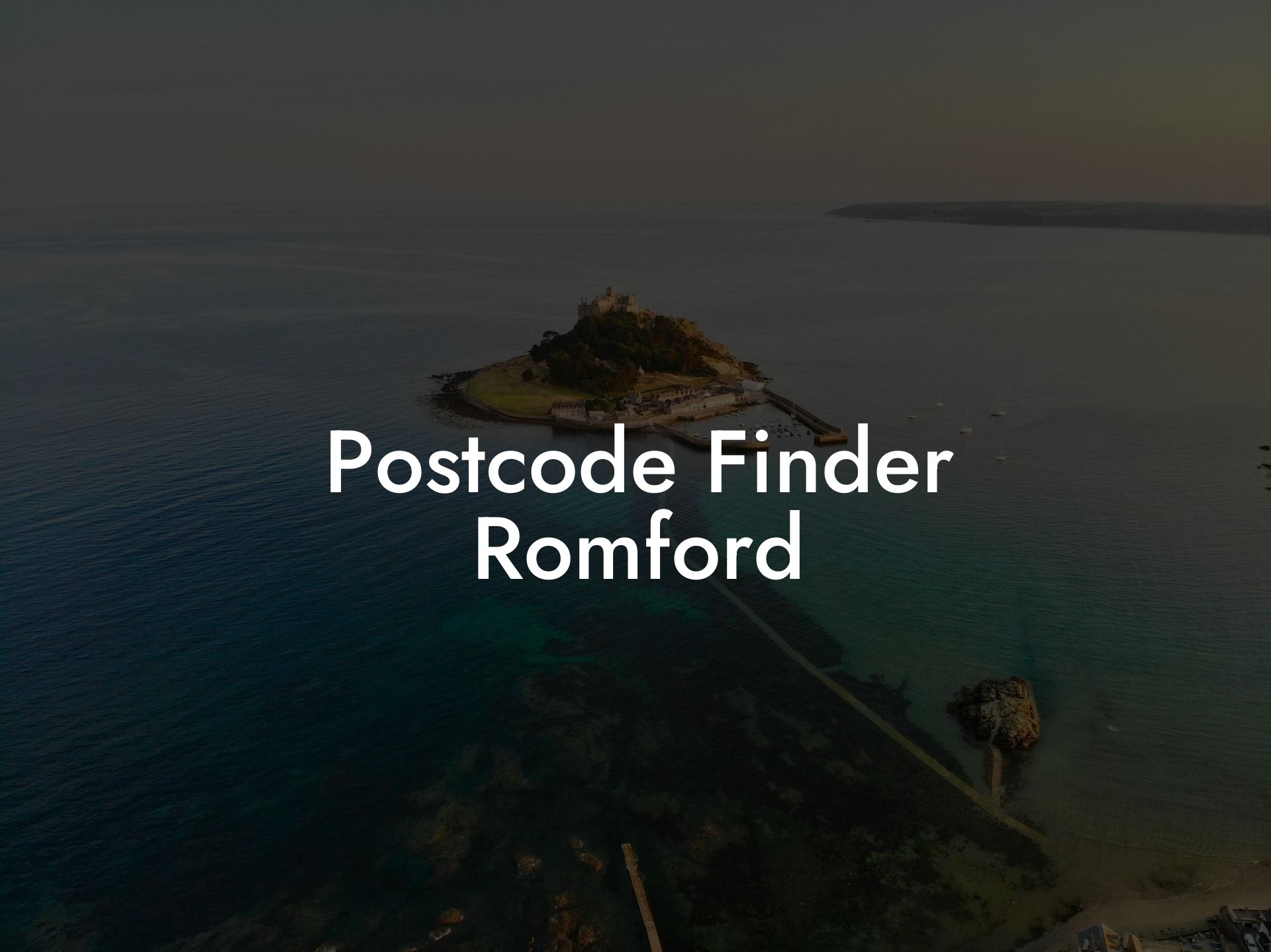 Postcode Finder Romford