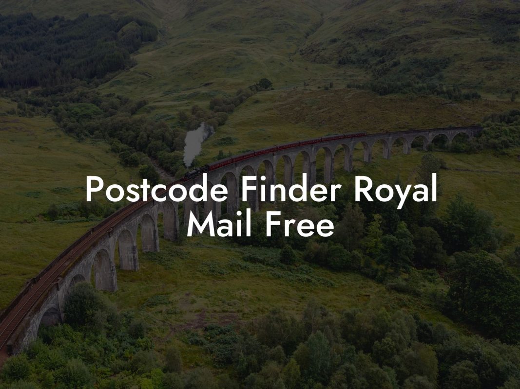 Postcode Finder Royal Mail Free