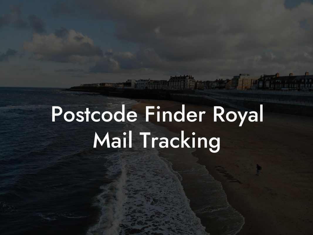 Postcode Finder Royal Mail Tracking