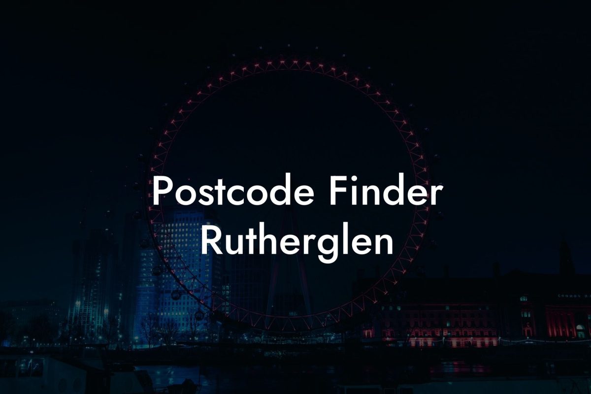 Postcode Finder Rutherglen